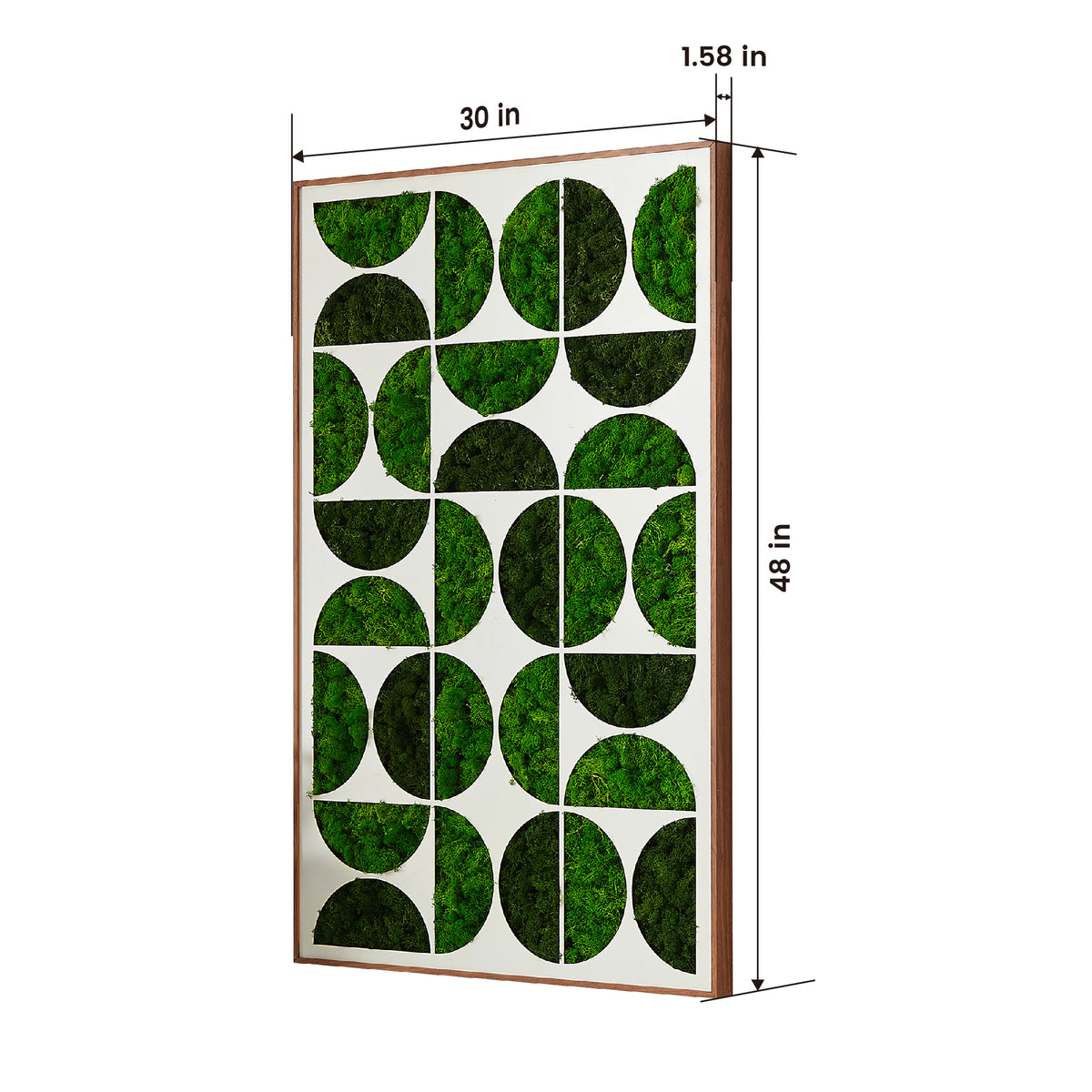 Moony Moss Wall Artmetal Decor Green Iron