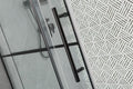 Frameless Glass Shower Door Adjustable 56 60 In.W Black Sliding Shower Door,Certified Thick Clear Clear Tempered Glass,304 Stainless Steel Hardware Matt Black Stainless Steel
