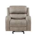 Luxurious Style Rocker Reclining Chair Brown Plush Comfortable Living Room Furniture Brown Primary Living Space Transitional Microfiber