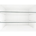 Unique Design Tv Stand With 2 Glass Shelves, Large Storage Space Media Console For Tvs Up To 105