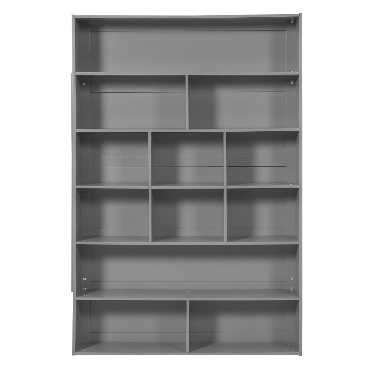 Twin Over Twin Bunk Bed With 2 Drawers And Multi Layer Cabinet, Gray Gray Solid Wood Mdf