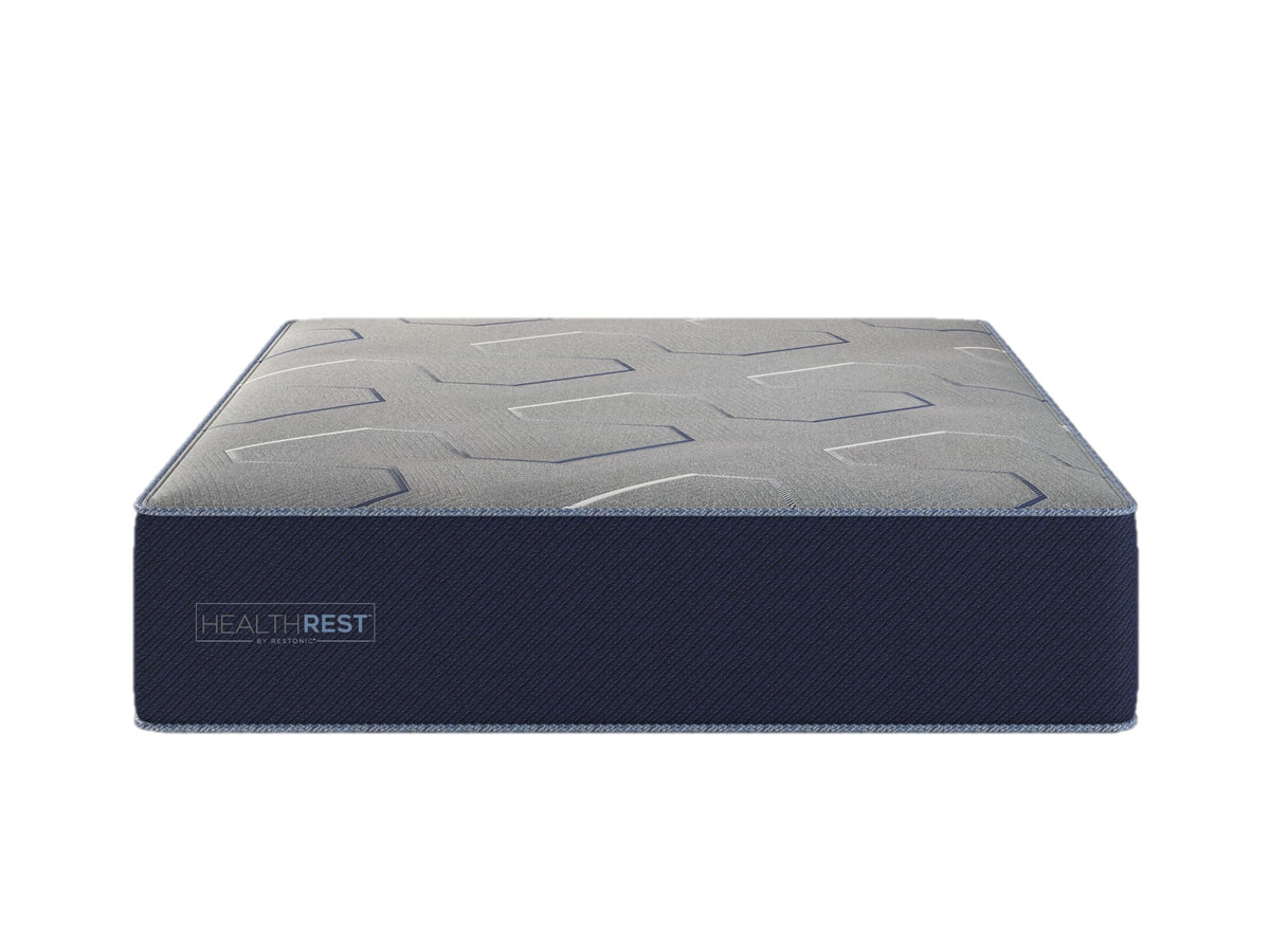 Healthrest By Restonic Polarbreeze Lux Firm, Full Navy Blue Steel Foam