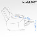 Up To 350 Lbs Chenille Power Lift Recliner Chair, Heavy Duty Motion Mechanism With 8 Point Vibration Massage And Lumbar Heating, Usb And Type C Ports, Stainless Steel Cup Holders, Brown White Metal Primary Living Space Heavy Duty Pine Brown Chenille