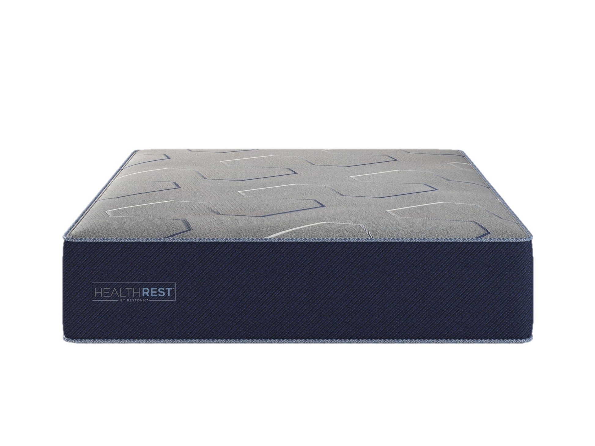 Healthrest By Restonic Polarbreeze Plush, Full Navy Blue Steel Foam