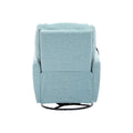 270 Degree Swivel Electric Recliner Home Theater Seating Single Reclining Sofa Rocking Motion Recliner With A Phone Holder For Living Room, Blue Blue Foam Polyester