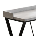 Modern Design Kitchen Dining Table, Pub Table With X Shaped Table Legs, Long Dining Table Set With 3 Stools, Easy Assemble, Gray Gray Mdf Metal