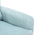 270 Degree Swivel Electric Recliner Home Theater Seating Single Reclining Sofa Rocking Motion Recliner With A Phone Holder For Living Room, Blue Blue Foam Polyester