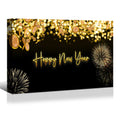 1Pcs Framed Canvas Wall Art Decor Painting For Year,Happy Year Gift Painting For Year Gift, Decoration For Chrismas Eve Office Living Room, Bedroom Decor 2418In Thickness 1.5Inch Rectangle Framed Multicolor Year'S Oversized 41In Canvas Cultures And