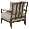 Beige And Natural Removable Back Accent Chair Beige Light Brown Primary Living Space Traditional Foam Fabric