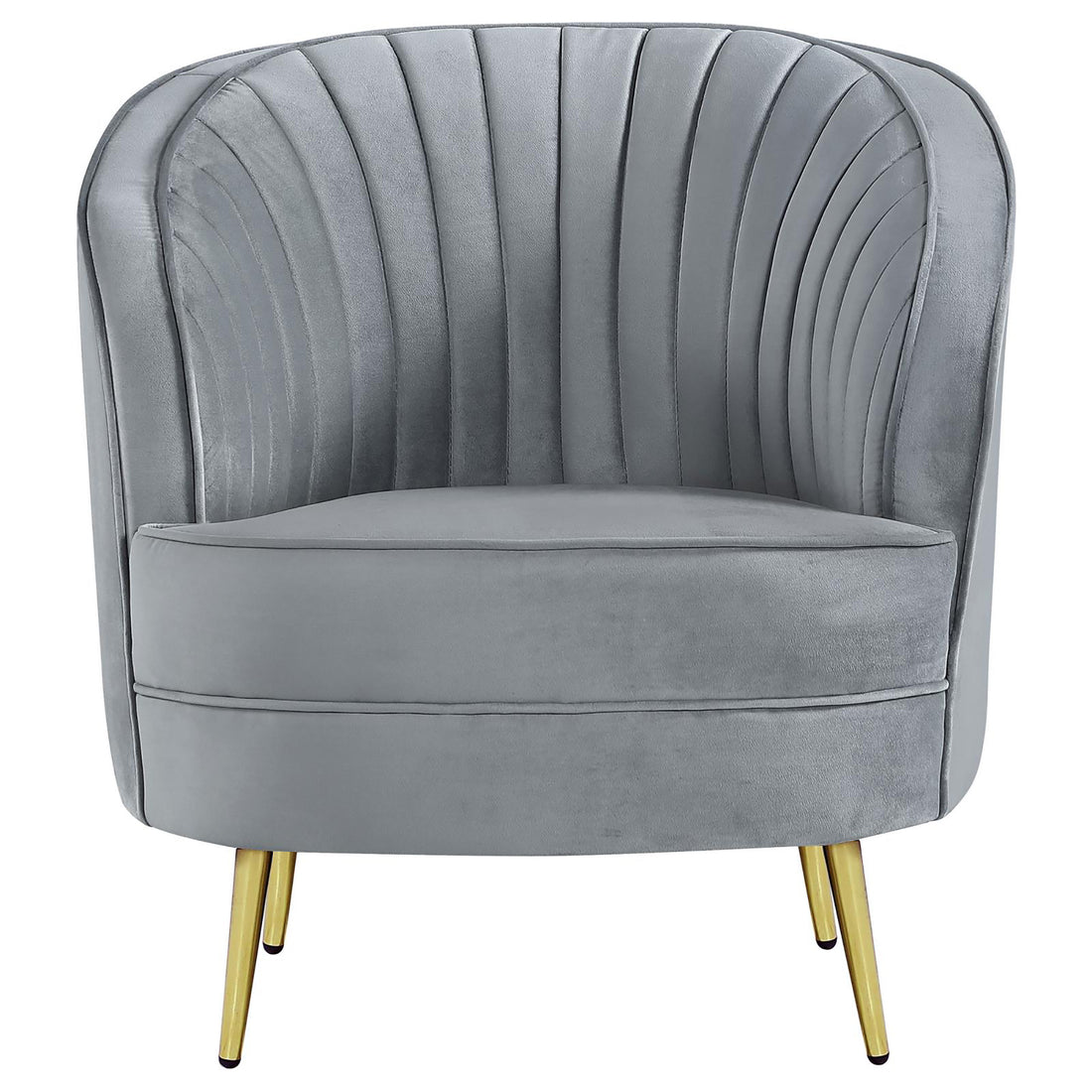 Grey And Gold Upholstered Tufted Chair Grey Primary Living Space Contemporary,Modern Eucalyptus Foam Velvet