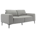 Large Sofa, 74.8 Inch Linen Fabric Loveseat Couch Mid Century Modern Upholstered Accent Couches For Living Room, Apartment, Bedroom,Light Grey Light Grey Linen Wood Dining Room Medium Soft Cushion Back Foam Linen 2 Seat