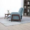 Coolmore Recliner Chair Adjustable Home Theater Single Fabric Recliner Sofa Furniture With Thick Seat Cushion And Backrest Modern Living Room Recliners Light Blue Boucle