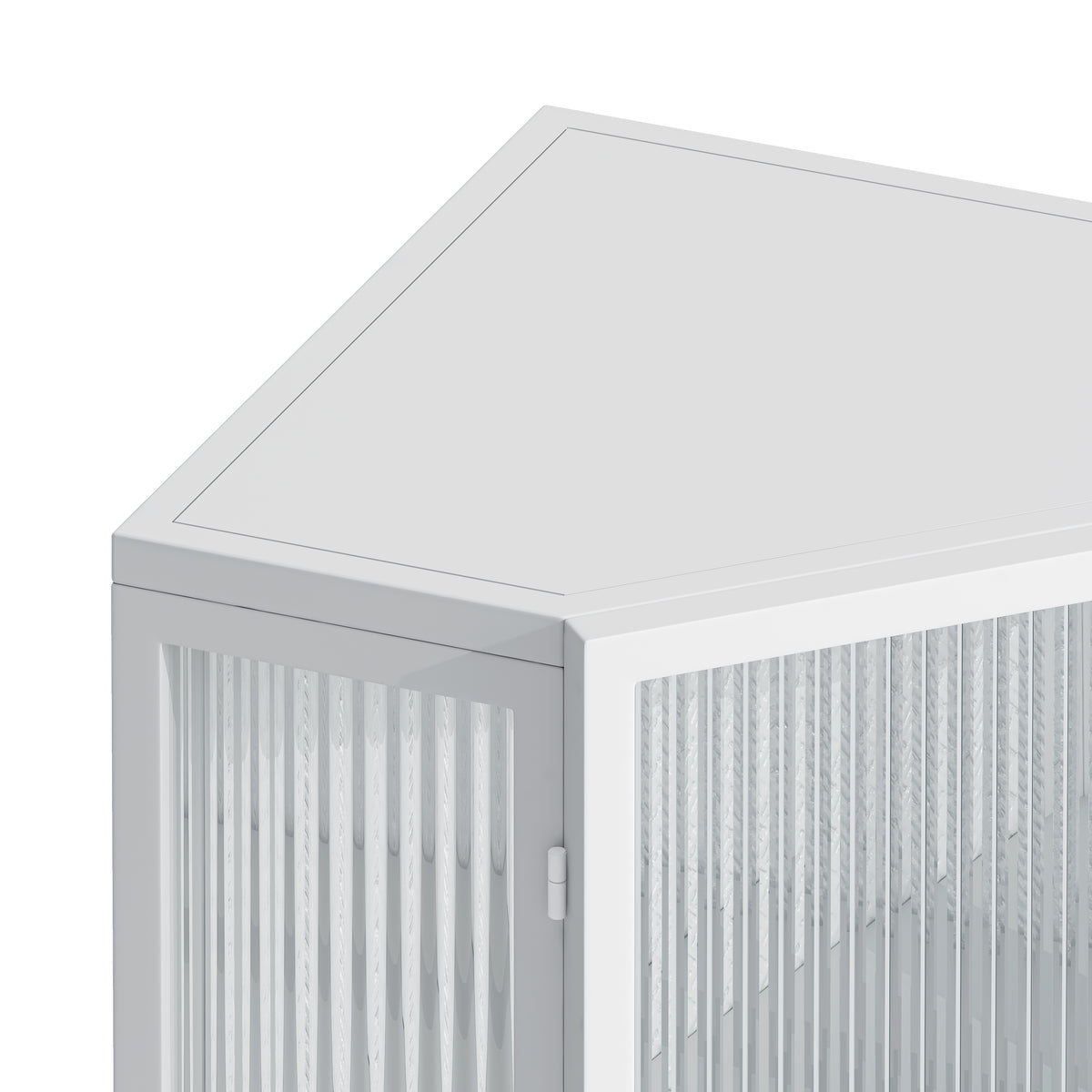 22.25 " Floor Coner Cabinet With Tempered Glass Door & Storage Shelves For Bathroom, Living Room, Bedroom White White 1 Bathroom Glass Metal