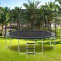 8Ft Trampoline With Safety Enclosure Net, Outdoor Trampoline With Heavy Duty Jumping Mat And Spring Cover Padding For Kids And Adults Gray Garden & Outdoor Iron