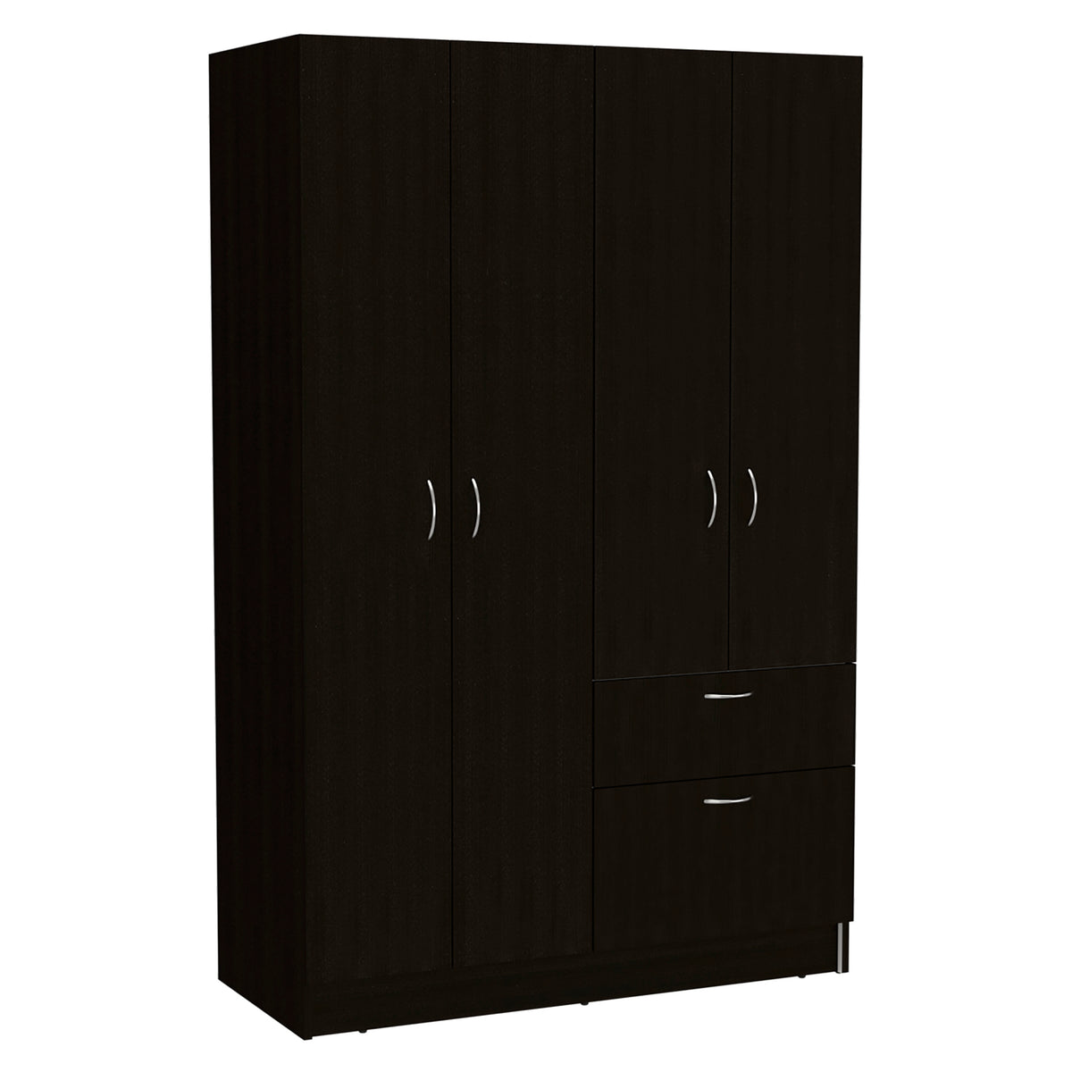 Armoire Alpes, Bedroom, Black White White Black Particle Board Particle Board