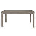 Weathered Gray Finish Rustic Style Dining Set 5Pc Table And 4 Side Chairs Set Padded Seat Transitional Wooden Furniture Wood Gray Seats 4 Wood Dining Room Rustic,Transitional 4 Leg Rectangular Dining Table With Chair Wood