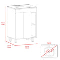 Vanity Akron, Bathroom, White White Particle Board Particle Board