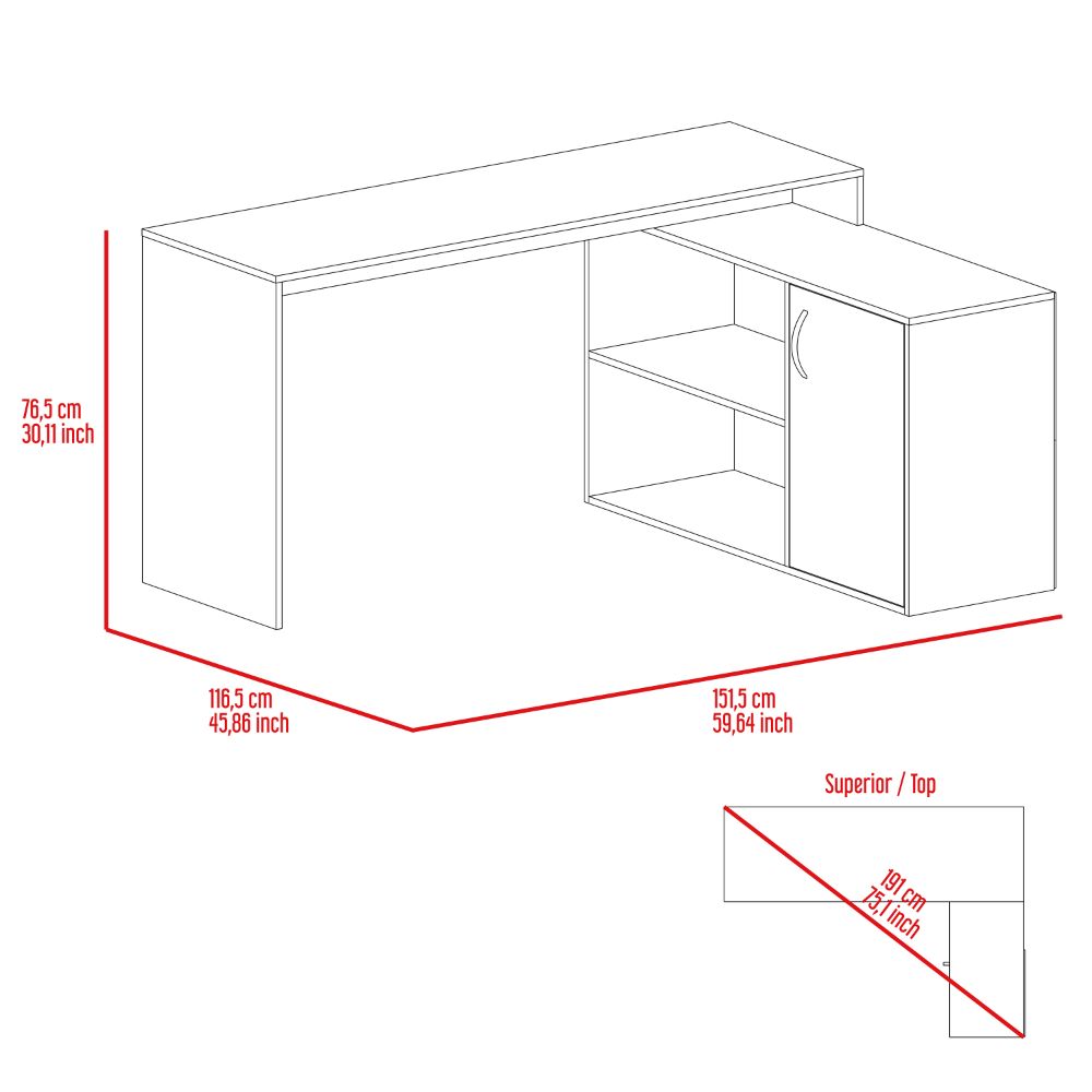 L Shaped Desk Desti, Office, Light Gray Light Gray Particle Board Particle Board