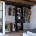 250 Closet System British, Bedroom, Black Black Particle Board Particle Board