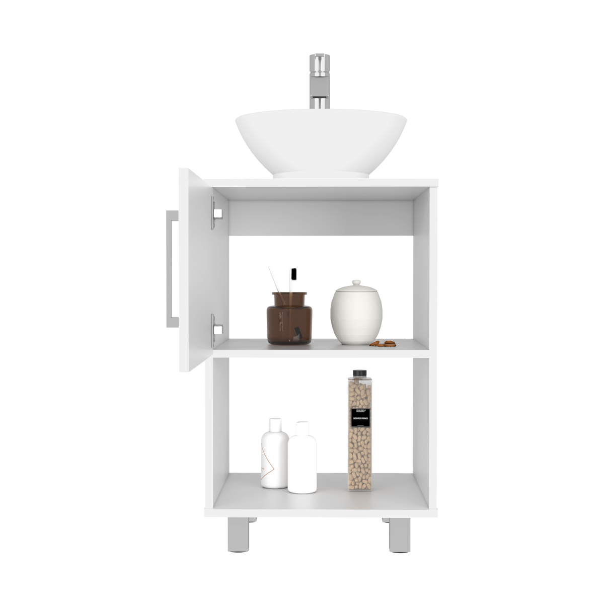Single Bathroom Vanity Pigmag, Bathroom, White White Particle Board Particle Board