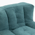Fluffy Bean Bag Chair, Comfortable Bean Bag For Adults And Children, Super Soft Lazy Sofa Chair With Memory Foam And Ottoman, Indoor Modern Focus Bean Bag Chair For Living Room, Bedroom, Apartment Green Velvet