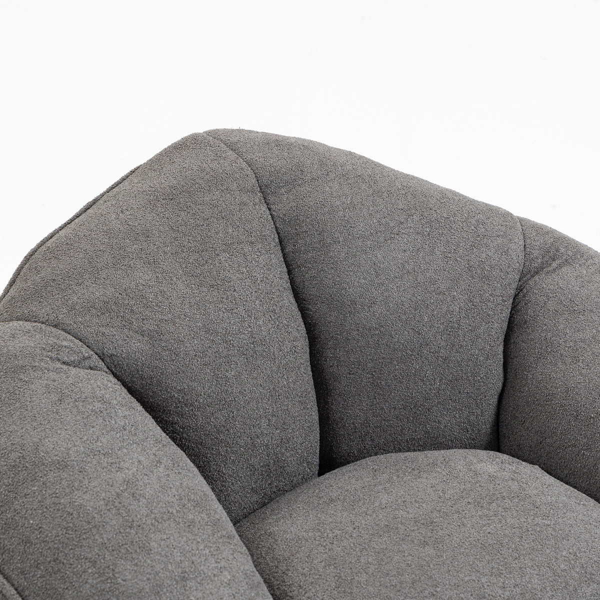 Bedding Bean Bag Sofa Chair High Pressure Foam Bean Bag Chair Adult Material With Padded Foam Padding Compressed Bean Bag With Footrest Grey Microfiber