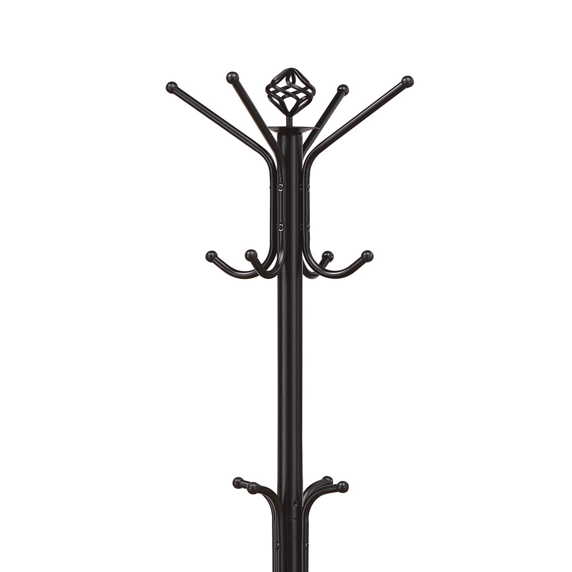 Black Metal Coat Rack Black Primary Living Space Traditional Metal