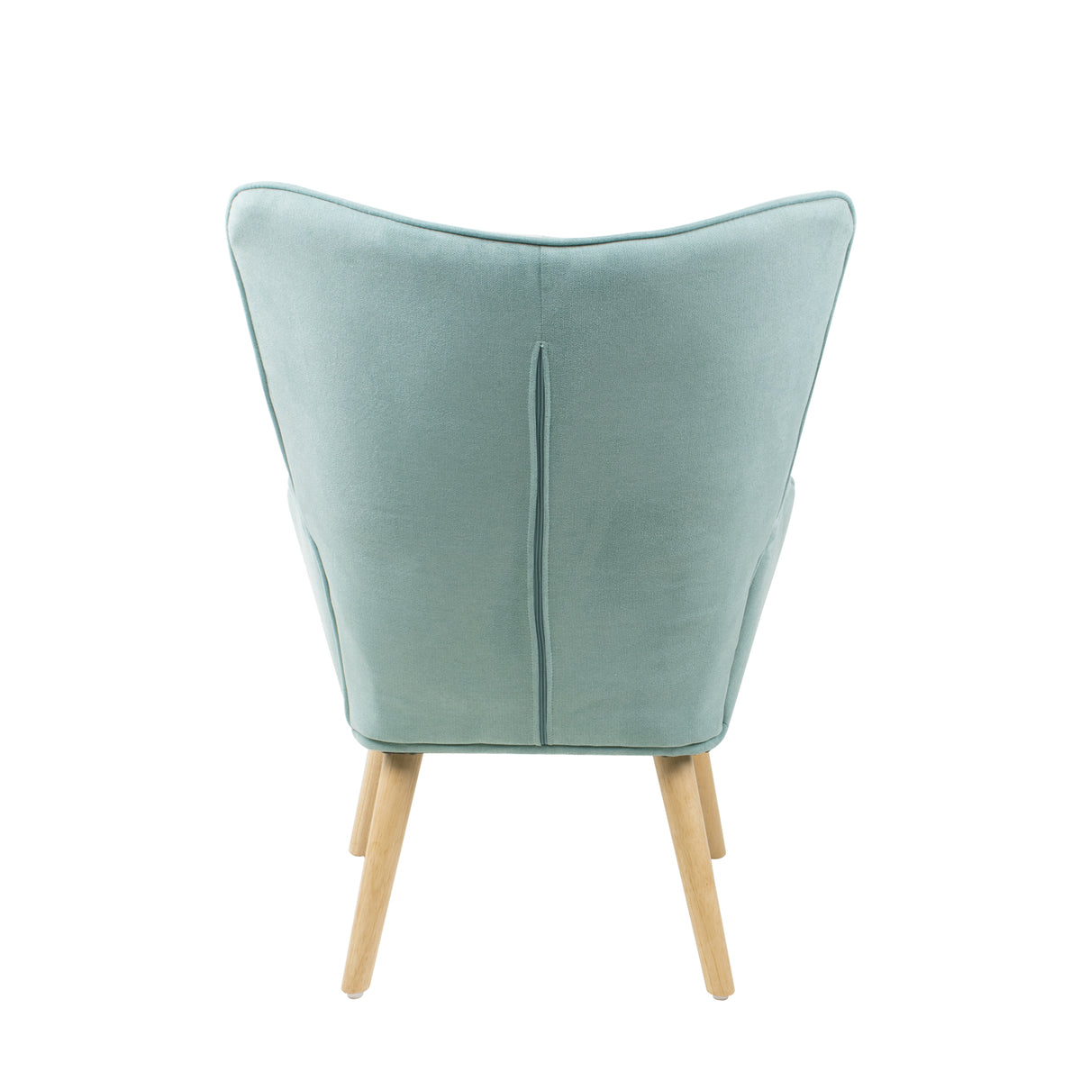 Accent Chair With Ottoman, Living Room Chair And Ottoman Set, Comfy Side Armchair For Bedroom, Creative Splicing Cloth Surface Blue Solid Wood