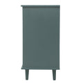 2 Door 3 Drawer Cabinet, American Furniture, Suitable For Bedroom, Living Room, Study Dark Green Particle Board