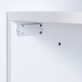 Twin Size Murphy Bed With Open Shelves And Storage Drawers,Built In Wardrobe And Table, White Twin White Solid Wood Mdf