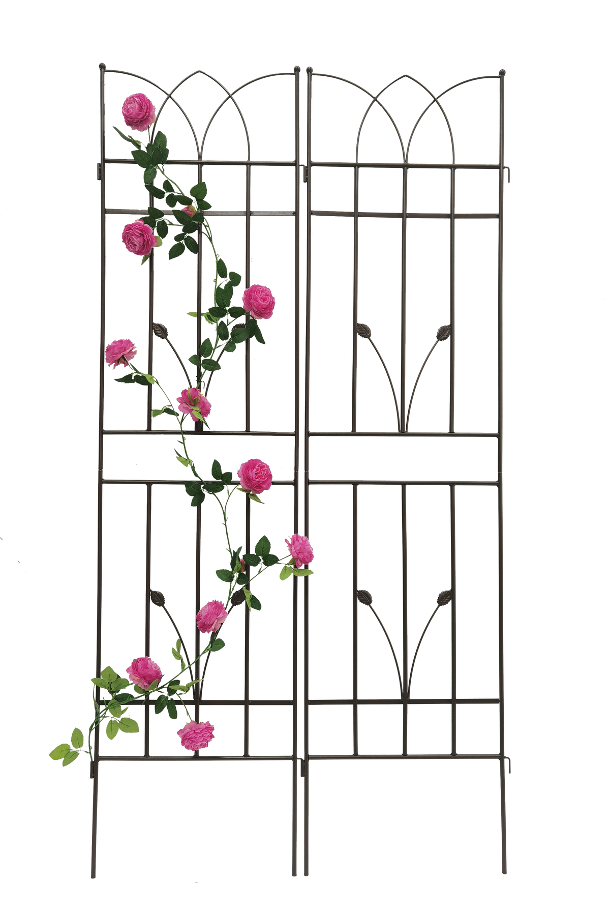4 Pack Metal Garden Trellis 71" X 17.7" Rustproof Trellis For Climbing Plants Outdoor Flower Support Brown Brown Iron