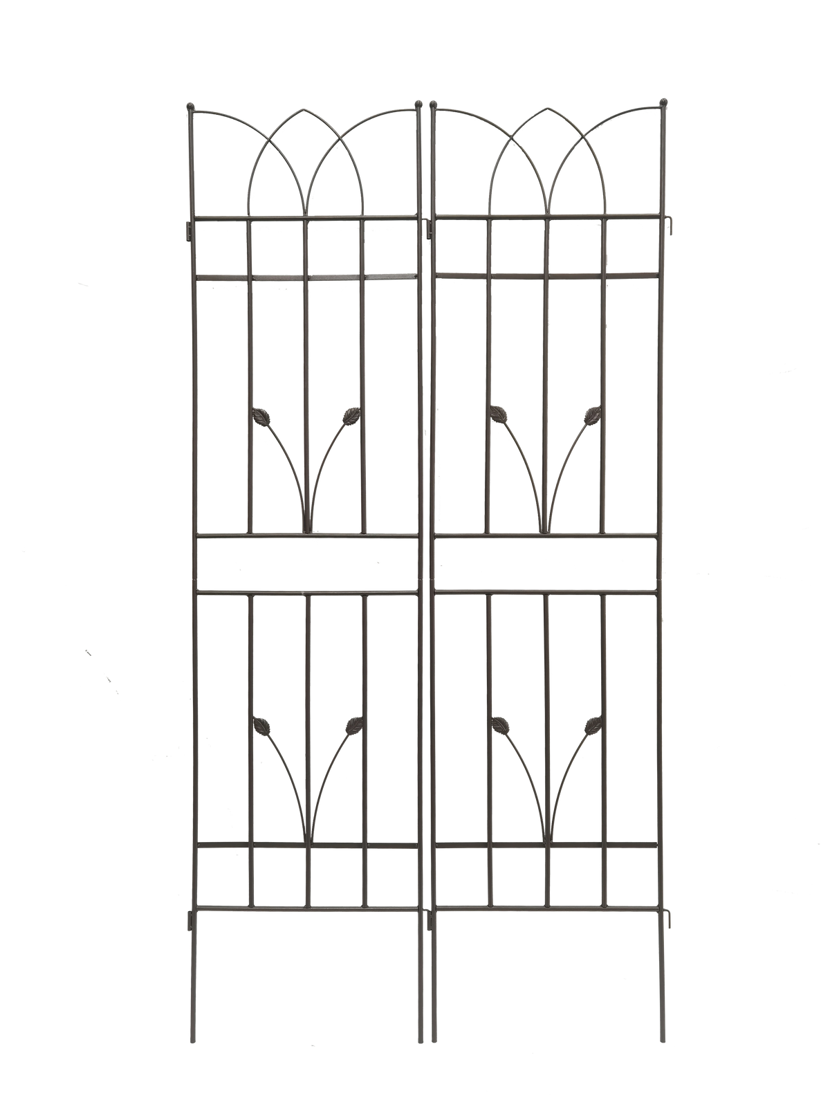4 Pack Metal Garden Trellis 71" X 17.7" Rustproof Trellis For Climbing Plants Outdoor Flower Support Brown Brown Iron
