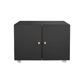 Office Furniture Copier Cabinet Black 2 Door Steel Copier Stand Mobile Pedestal File Printer Stand Mobile File Cabinets Black Office Mobile Steel