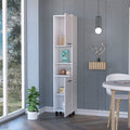 Sheffield 2 Door Pantry Cabinet, With Two 2 Cabinet Spaces And Two Open Shelves Black Kitchen Contemporary Pine Particle Board Cabinets Included Engineered Wood