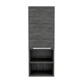 Milwaukee Medicine Cabinet, Two Shelves, Single Door Cabinet, Two Interior Shelves Brown Mdf Engineered Wood