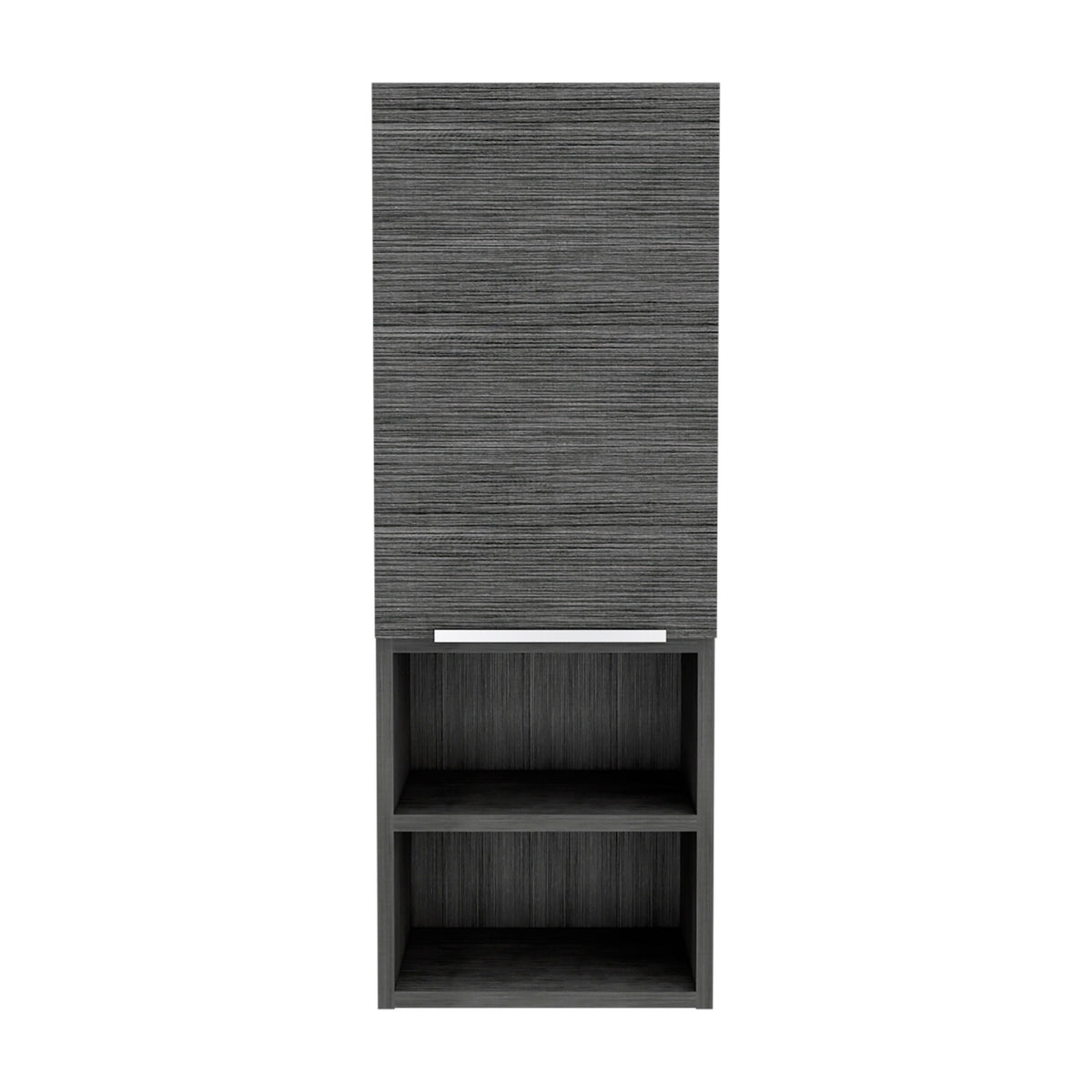 Milwaukee Medicine Cabinet, Two Shelves, Single Door Cabinet, Two Interior Shelves Brown Mdf Engineered Wood