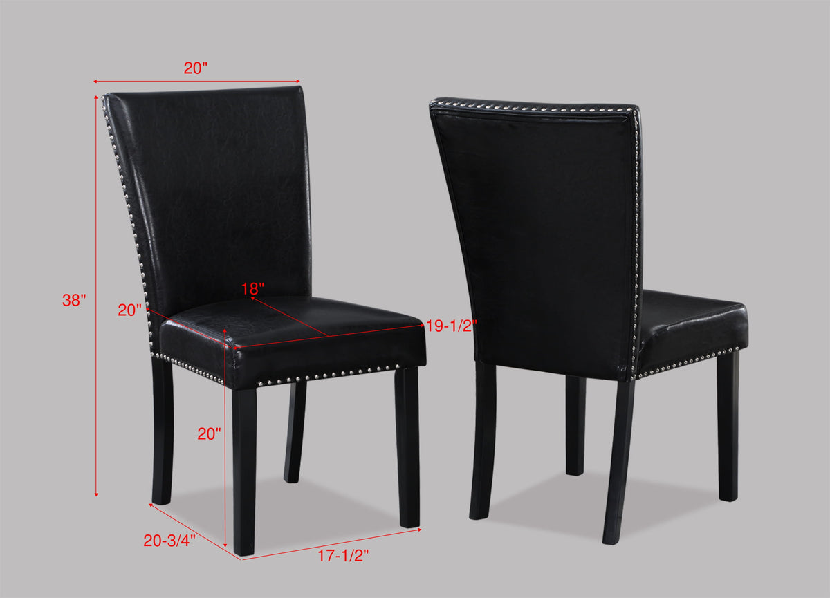 White Faux Marble & Black Finish Dining Table Set Black Faux Leather Upholstered Chairs Bench Trim Polyurethane Fabric 6Pc Set Wood Marble White Black Seats 6 Wood Dining Room 72 Inches Traditional,Vintage Rectangular Rectangular Dining Table With Chair