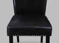 White Faux Marble & Black Finish Dining Table Set Black Faux Leather Upholstered Chairs Bench Trim Polyurethane Fabric 6Pc Set Wood Marble White Black Seats 6 Wood Dining Room 72 Inches Traditional,Vintage Rectangular Rectangular Dining Table With Chair