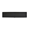 12 Inches Linear Shower Drain, Included Hair Strainer And Leveling Feet Matt Black Stainless Steel