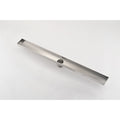 30 Inches Linear Shower Drain, Included Hair Strainer And Leveling Feet Brushed Nickel Stainless Steel