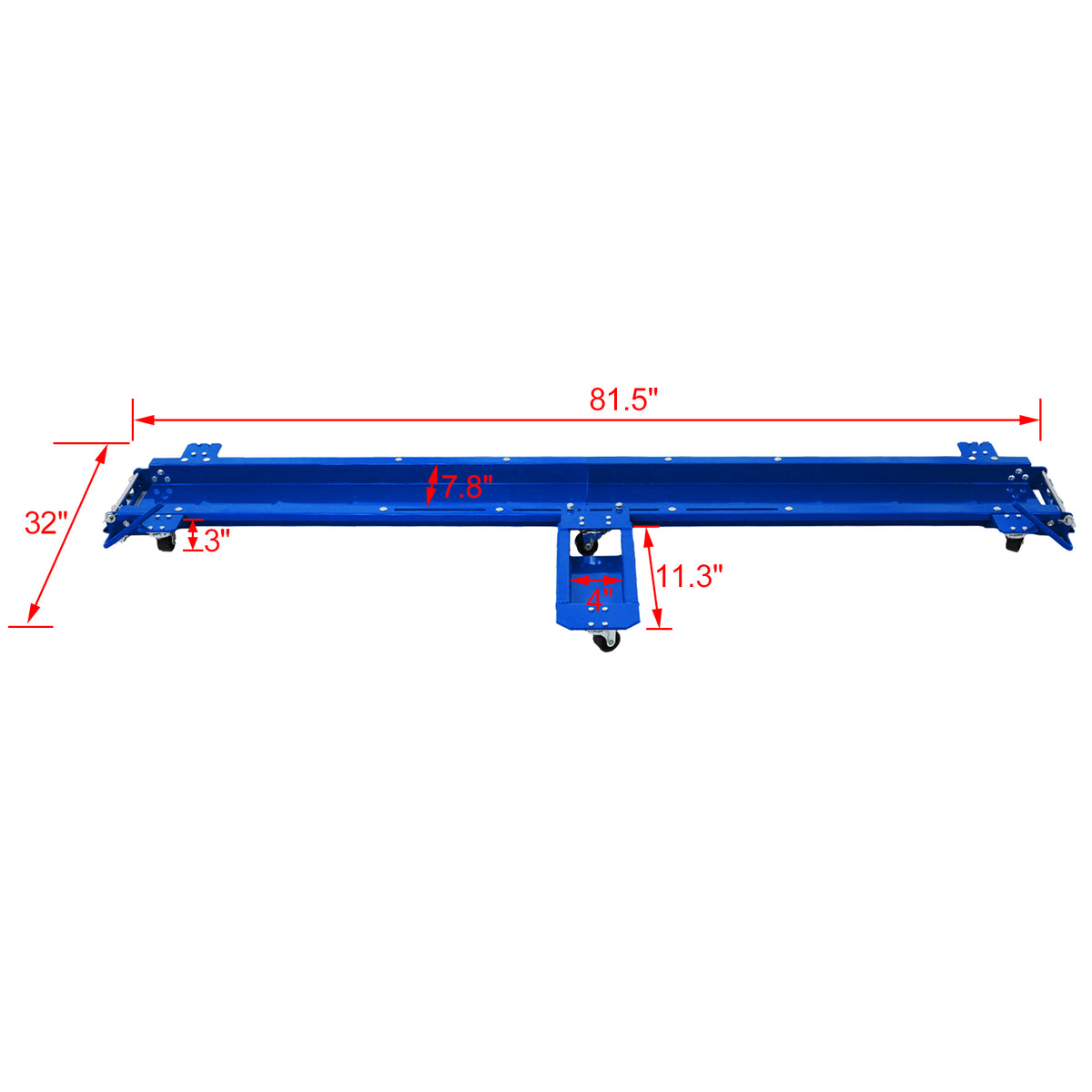 Motorcycle Dolly 1250 Lbs. Widow Cruiser Dolly Steel Motorcycle Dolly Blue Blue Steel