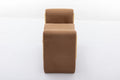 031 Velvet Fabric Single Bench Shoe Bench Makeup Bench For Bedroom Indoor,Coffee Wood Bedroom Brown Solid Eucalyptus Wood Tufted Coffee Polyester Velvet Backless Soft Modern Foam Velvet
