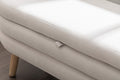 036 Velvet Fabric Storage Bench Bedroom Bench With Wood Legs For Living Room Bedroom Indoor,Light Gray Tufted Light Gray Velvet Bedroom Solid Modern Eucalyptus Internal Storage Foam Velvet
