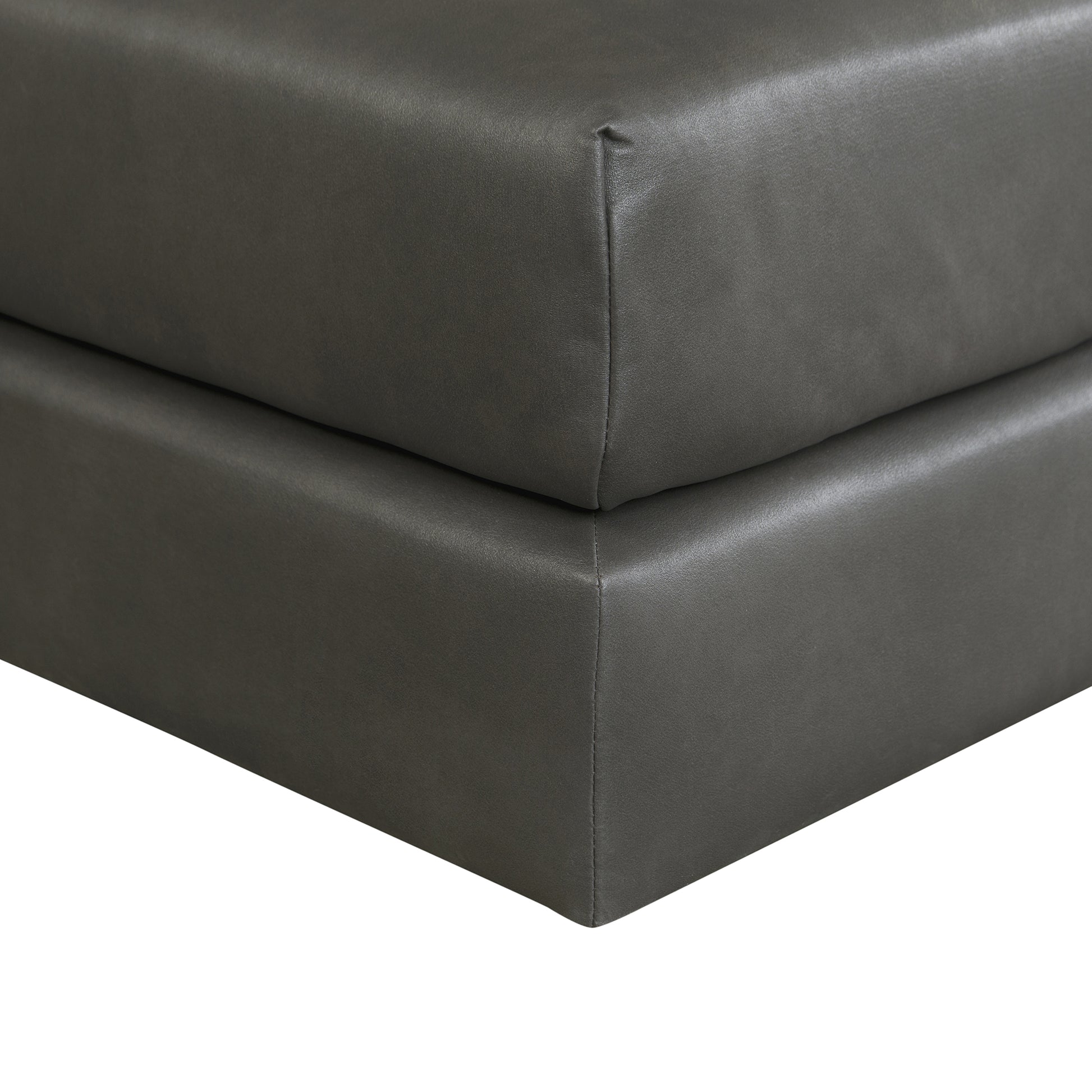 112.7" Modular Sectional Sofa Corner Sofa Chaise Lounge With Movable Ottoman For Living Room, Black Black Foam Palomino Fabric