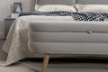 036 Velvet Fabric Storage Bench Bedroom Bench With Wood Legs For Living Room Bedroom Indoor,Light Gray Tufted Light Gray Velvet Bedroom Solid Modern Eucalyptus Internal Storage Foam Velvet