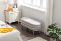 036 Velvet Fabric Storage Bench Bedroom Bench With Wood Legs For Living Room Bedroom Indoor,Light Gray Tufted Light Gray Velvet Bedroom Solid Modern Eucalyptus Internal Storage Foam Velvet