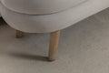 036 Velvet Fabric Storage Bench Bedroom Bench With Wood Legs For Living Room Bedroom Indoor,Light Gray Tufted Light Gray Velvet Bedroom Solid Modern Eucalyptus Internal Storage Foam Velvet