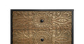 3 Drawer Cabinet, American Furniture,Suitable For Bedroom, Living Room, Study Black Mdf