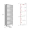 Utah 3 Piece Living Room Set With 3 Bookcases, White White Particle Board Engineered Wood