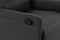 038 Cotton Linen Fabric Swivel Rocking Chair Glider Rocker Recliner Nursery Chair With Adjustable Back And Footrest For Living Room Indoor,Dark Gray Dark Gray Cotton Manual Handle Metal Primary Living Space Soft Tufted Back Modern Foam Linen